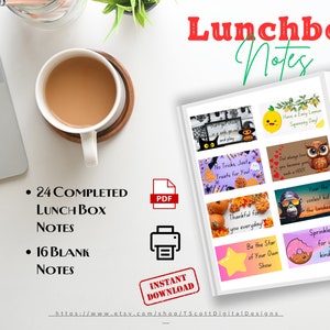 Notes de boîte à lunch | Notes de maman | Notes de papa | Affirmations positives | Cartes déjeuner | Téléchargement numérique | Impression à domicile | Notes pour le déjeuner des Fêtes