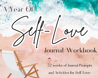 Diario de amor propio: Cuaderno de ejercicios de 52 semanas con ejercicios diarios (descarga digital)