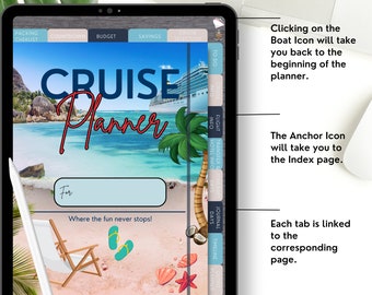 Planificador de cruceros digital: Itinerario de viaje y lista de verificación (Descargar PDF)