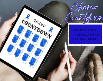 Seguimiento de la cuenta regresiva de quimioterapia: Tratamiento del cáncer de colon (Descarga digital)