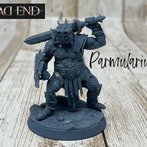 Parmularius | Gladiator | Prisoner | Human | Fighter | Male | Tabletop Miniatures | Dead End | D&D Dungeons and Dragons 5e-