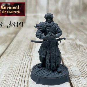 Jordan Jonrar | Tabletop Miniatures | Human | Assassin | Fighter | Male | The Carnival of the Shattered | D&D Dungeons and Dragons 5e-