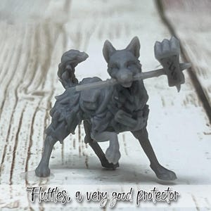 Fluffles, a very good protector | Male | Dog | Companion | Familiar | D&D Dungeons and Dragons 5e | Pathfinder-