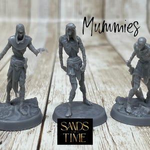 Mummies | Male/Female |  Sands of Time | Monster | Tabletop Miniature | D&D Dungeons and Dragons 5e | Pathfinder-