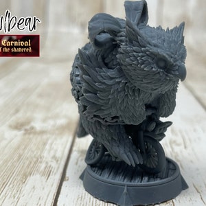 Owlbear | Trained | Monster | Male/Female | Tabletop Miniatures | The Carnival of the Shattered | D&D Dungeons and Dragons 5e-
