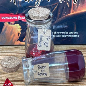 D&D Health Potion Dice Shakers | D4 | Game Component  | Tabletop Accessories | RPG Game Prop | Dungeons and Dragons-