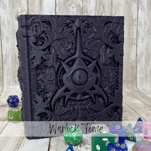 Warlock Dice Tome: Customizable Color, Storage Box, Dice Tower, RPG, TTRPG