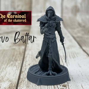 Corvo Baltar | Human | Male | Rogue | Fighter | Tabletop Miniatures | Carnival of the Shattered | D&D Dungeons and Dragons 5e | Pathfinder-