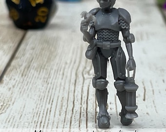 Magpie, A Mechanical Artificer Girl Miniature: D&D, Pathfinder, Primed/Unprimed