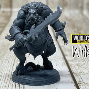 Wilbur, The Warrior | Pigfolk | Hog Man | Monster | Fighter | Male |Tabletop Miniature | Worlds End | D&D Dungeons and Dragons 5e-