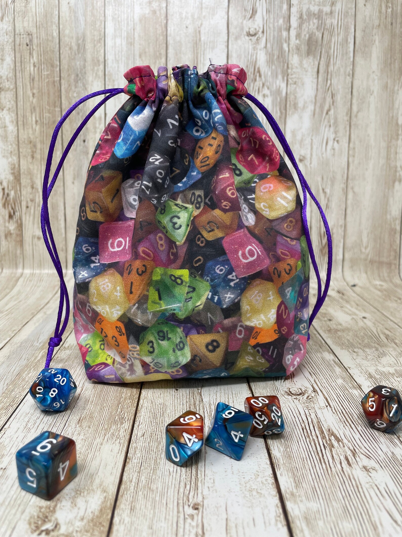Collapsible Dice Tray and Dice Bag | Hexagon Dice Tray | Game Component ...