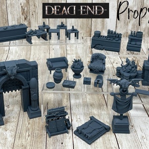 Roman Props | Weapons Rack | Tables | Chairs | Banner | Column | Latrine | Tabletop Miniatures | Dead End | D&D Dungeons and Dragons 5e-
