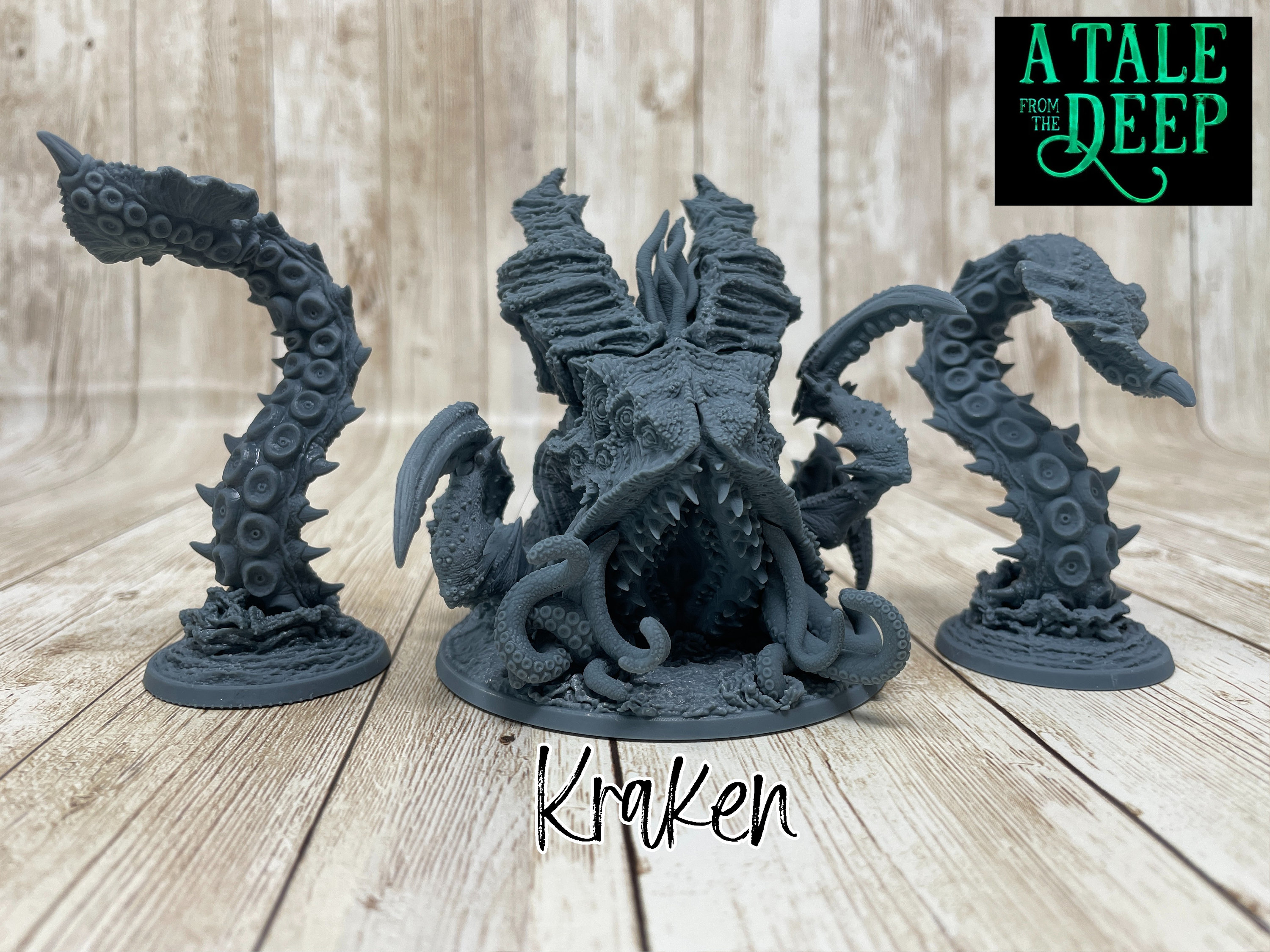 Kraken Monster Miniature: Sea Creature, D&D 5e, Pathfinder, 32mm