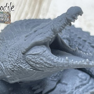 Swamp Crocodile | Monster | Familiar | Witches of Sommar | Tabletop Miniatures | D&D | Dungeons and Dragons 5e | Pathfinder | TTRPG | RPG-