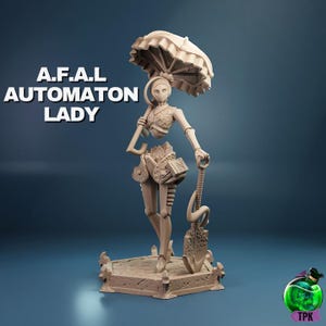 A.F.A.L Automaton Lady | Female | Automaton | Robot | Artificer | D&D Dungeons and Dragons 5e | Pathfinder-