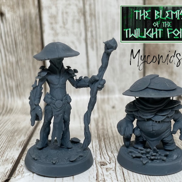 Mushroom People | Myconoid | Witches of Sommar | Tabletop miniatures | Hero |  D&D | Dungeons and Dragons 5e | Pathfinder