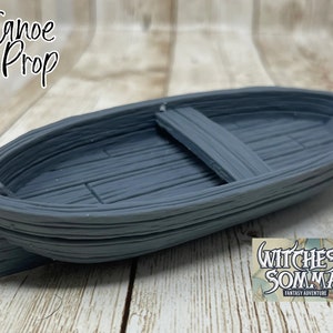 Canoe Prop | Boat | Witches of Sommar | Tabletop Miniatures | D&D | Dungeons and Dragons 5e | Pathfinder | TTRPG | RPG-