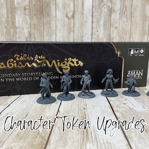 Tales of the Arabian Nights Board Game Character Upgrades | Aladdin | Ali Baba | Scheherazade | D&D | Dungeons and Dragons | 32mm-