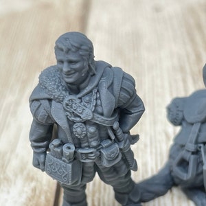 Halfling Ranger With Dog Mount Miniature: D&D 5e, Pathfinder, 32mm ...