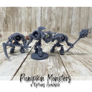 Pumpkin Monster | Plant | Harvest | Halloween | Scary | Primed or Unprimed | Tabletop miniatures | D&D | 5e-