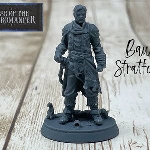 Baur Stradford | Human | Fighter | Gladiator | Barbarian | Male | Rise of the Necromancer | Tabletop miniatures | Dungeons and Dragons 5e-