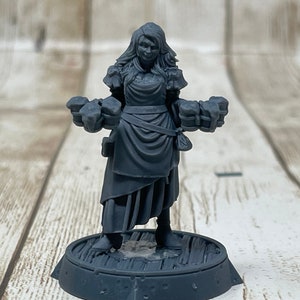 Muriel Becker Tabletop Miniatures | Bartender NPC | Shadow Over Ravenor | D&D Dungeons and Dragons 5e | Pathfinder