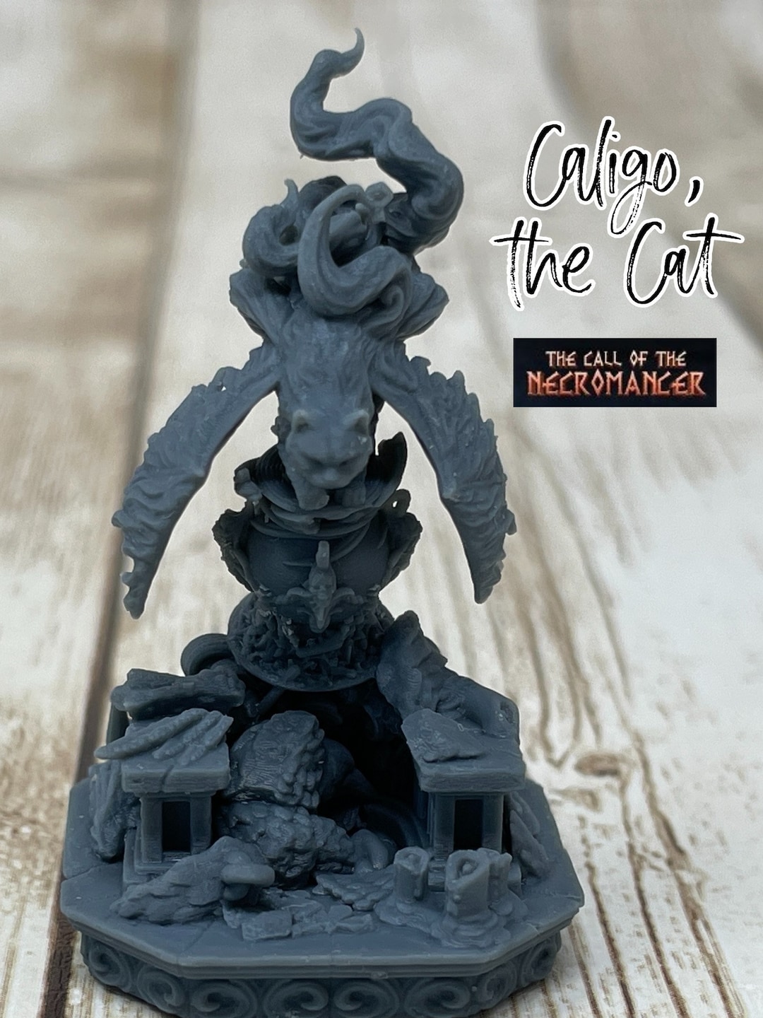 Calico, the Tressym Familiar Miniature: Flying Cat, D&D 5e, Pathfinder ...