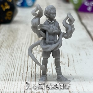 D, a kid adventurer | Male | Spellcaster | Wizard | Warlock | Primed or Unprimed | Tabletop Miniatures | Dungeons and Dragons 5e