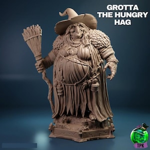 Grotta the Hungry Hag | Female | Enemy | Witch | D&D Dungeons and Dragons 5e | Pathfinder-