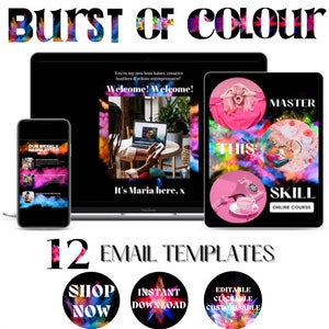 Modèles de marketing par e-mail graphique et mode I Modèles de newsletter modifiables I Canva I Conception d&#39;e-mails, marketing par e-mail