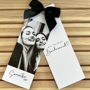 Carte photo de luxe pour proposition de demoiselle d'honneur, carte personnalisée, seras-tu ma, proposition de demoiselle d'honneur, bande photo, demoiselle d'honneur