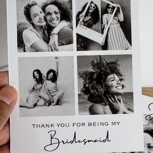 Carte postale de carte de proposition de demoiselle d'honneur, carte personnalisée Serez-vous ma demoiselle d'honneur, demoiselle d'honneur, proposition de mariage, photo de carte de proposition