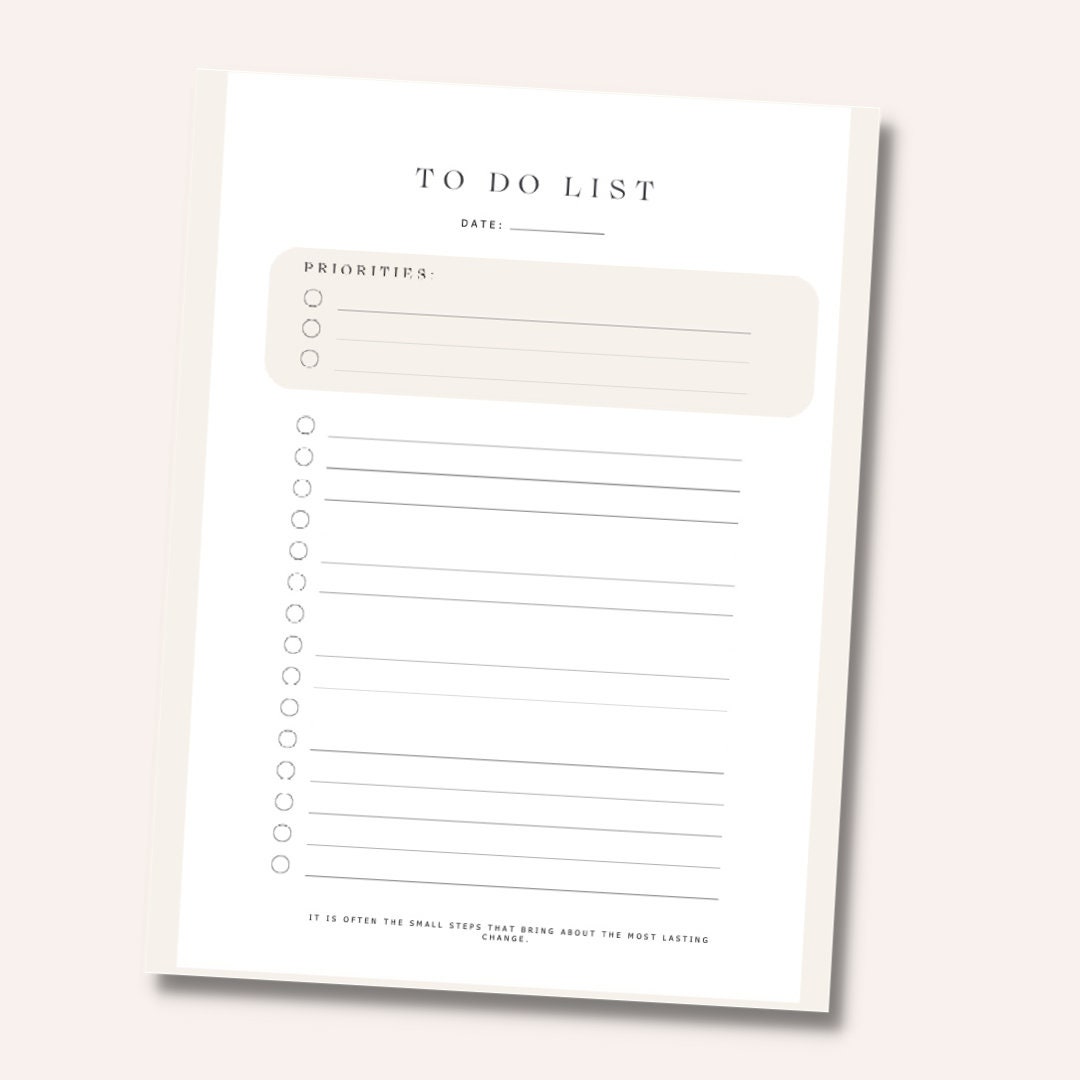 Simple Daily To Do List