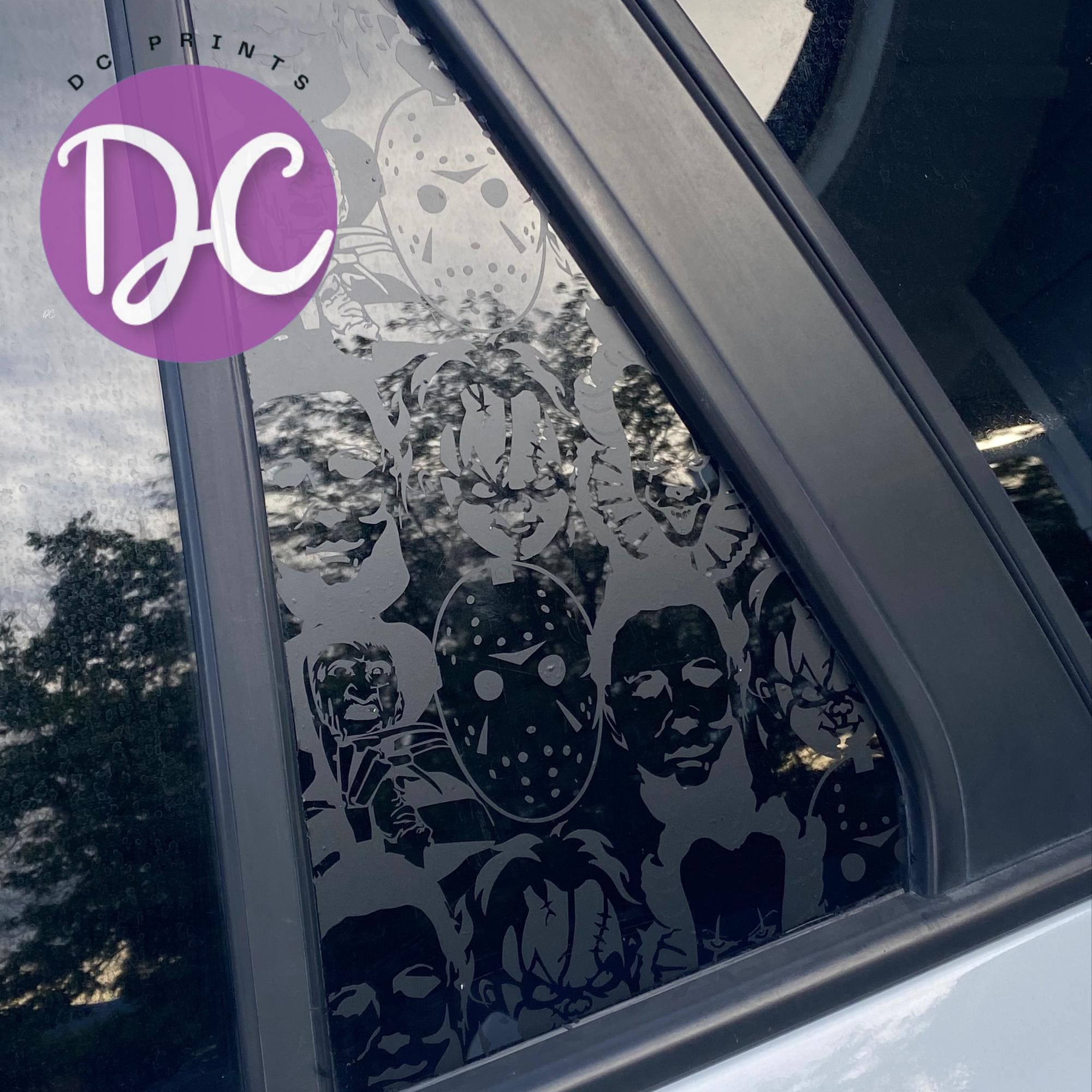 Horror Monsters Car Decal Car Window Decal Vinyl Decal Sticker Rear Window Decal Quarter Window Decal Car Accessories Car Decor Etsy