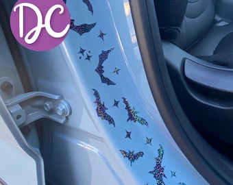 Twinkle Bats Car Decal: Vinyl Sticker for Door Panel or Window