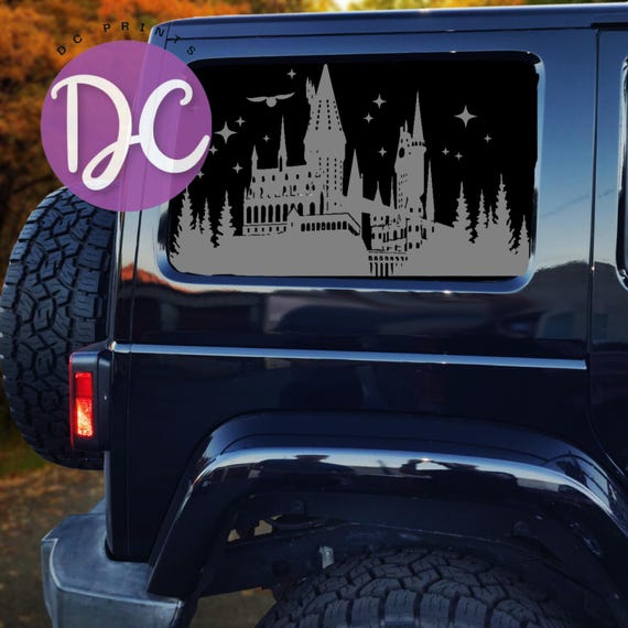 Wizard Castle Car Decal: Vinyl Window Sticker, Car Accessories