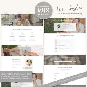 Wix website template perfect for Virtual Assistants & Service Providers - Create your own website Ready-to-use website template image 2