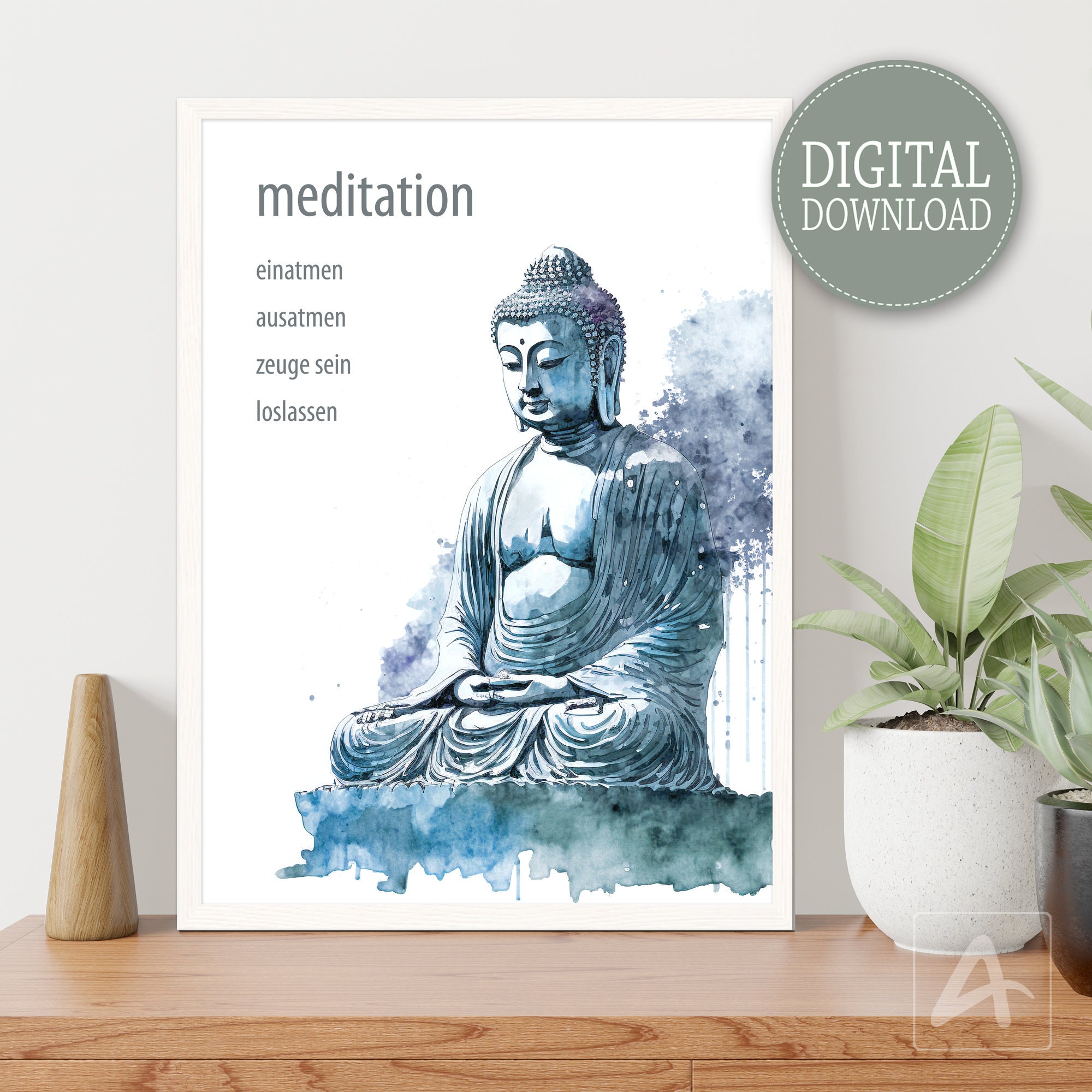 Zen wandbild