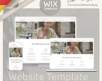 Wix website template perfect for Virtual Assistants & Service Providers - Create your own website Ready-to-use website template