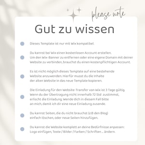 Wix Website Template Coaching - Website Vorlage für HeilpraktikerInnen, Coaches  und Selbstständige von VanillDesign. Website selbst erstellen - Wix Website Theme kaufen. Gut zu wissen - was es beim Kauf eines Wix Website Templates zu beachten gilt.