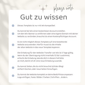 Wix Website Template - Website Vorlage "Life-Balance" für Coaching & Beratung von VanillDesign, Website selbst erstellen. Zusatzinformationen zum Kauf von Wix Templates.