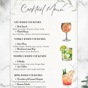 Cocktail Menu