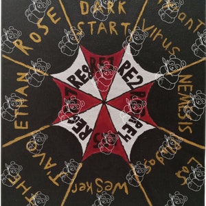 Hand painted Resident Evil art