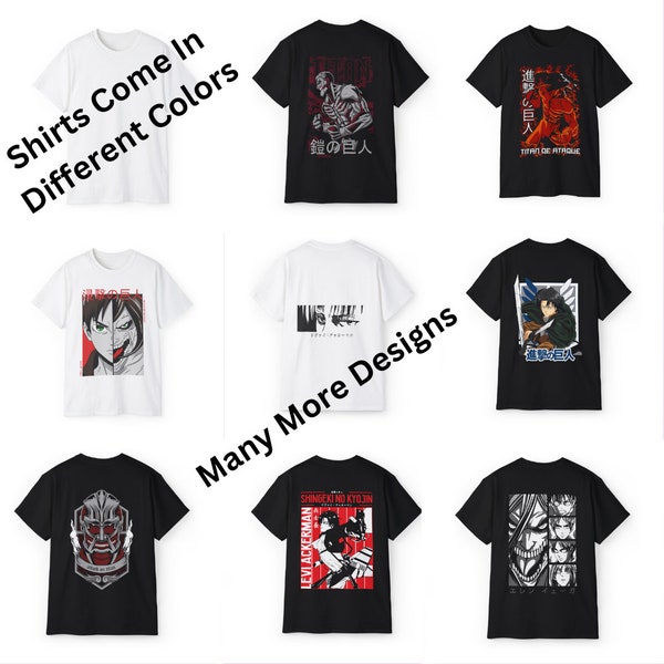 Attack on Titans and Bleach Tshirts,%100 cotton Trendy Shirts,Vintage Washed Color Tshirts,Oversized style Tee,Unisex Soft Cotton Shirt