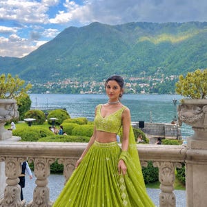 parrot green indian dress global-size-ONE-SIZE