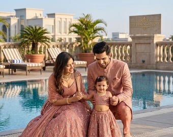 Onion Pink Net Lehenga Choli with Dupatta, Bridal Lehenga Set