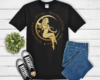 Virgo Shirt Zodiac sign Horoscope Virgo T-shirt  Astrology Birth date Shirt Gift for her Shirt  Zodiac Shirt Customized Teacher Gift