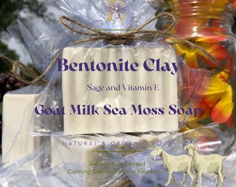 Bentonite Clay Goat Milk Sea Moss Soap