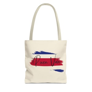 Pura Vida (flag) Tote Bag Girls Trip Bach Gift