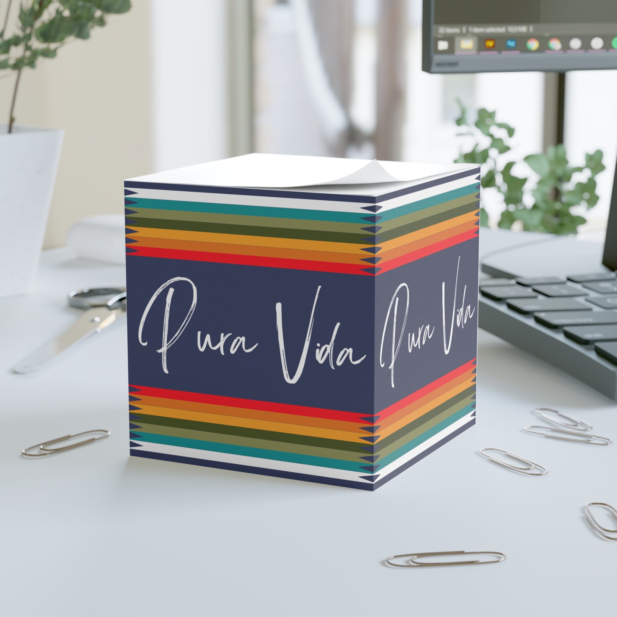 Pura Vida Desk Note Cube Task List To do list Sticky Notes